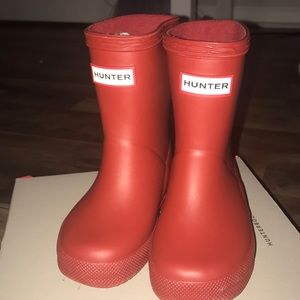 Red Hunter Rain boots size 5